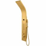 خرید پنل دوش ونیز طلایی مات استیل 304 - تصویر 3